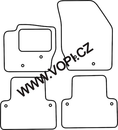 Autokoberce Volvo XC90 2003 - 2014 Colorfit (5017)